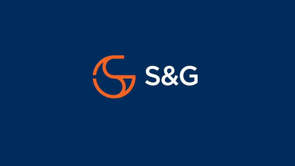 S&G Commodities logo on blue background