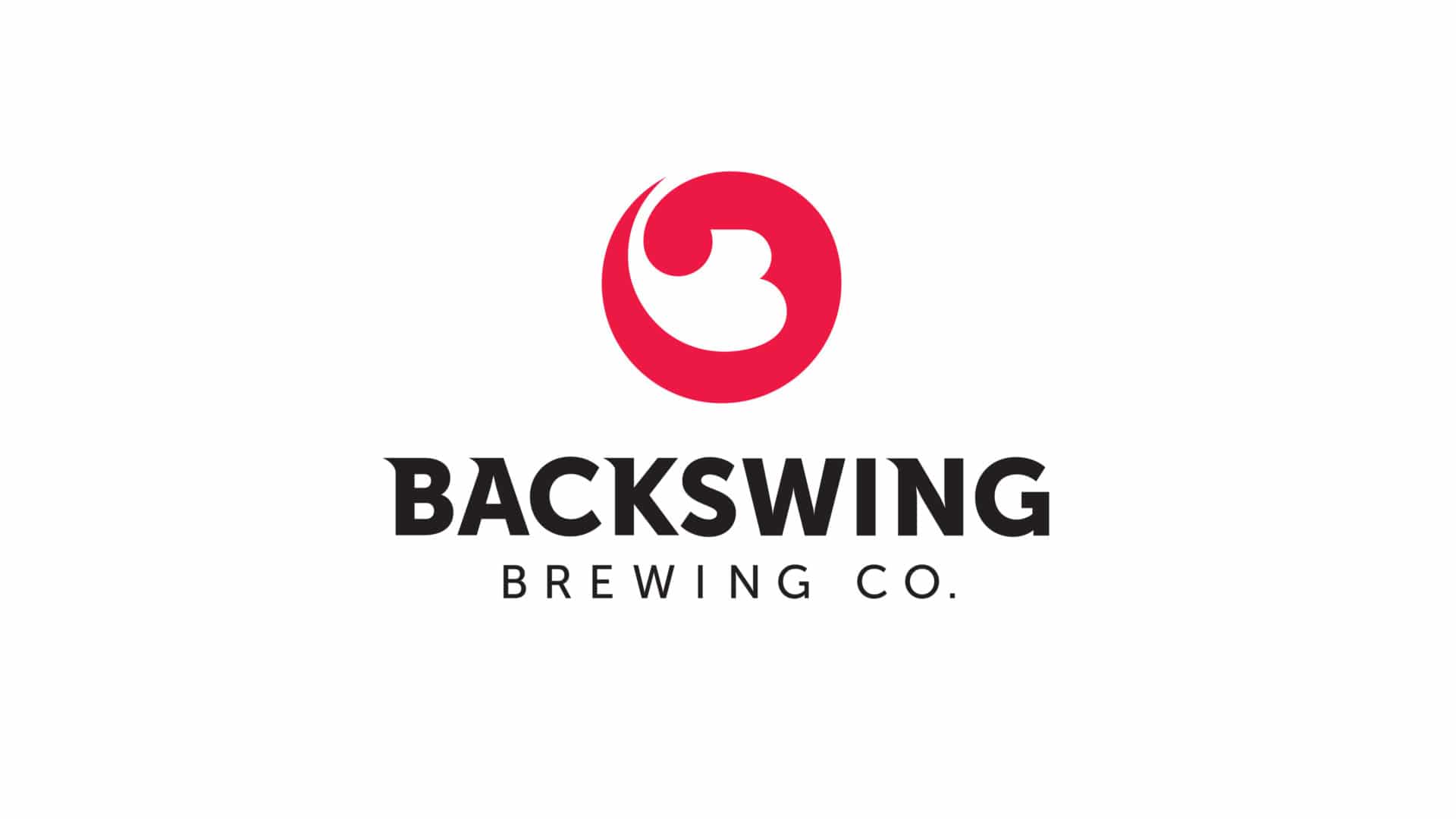 Backswing Brewing branding: logo on white background