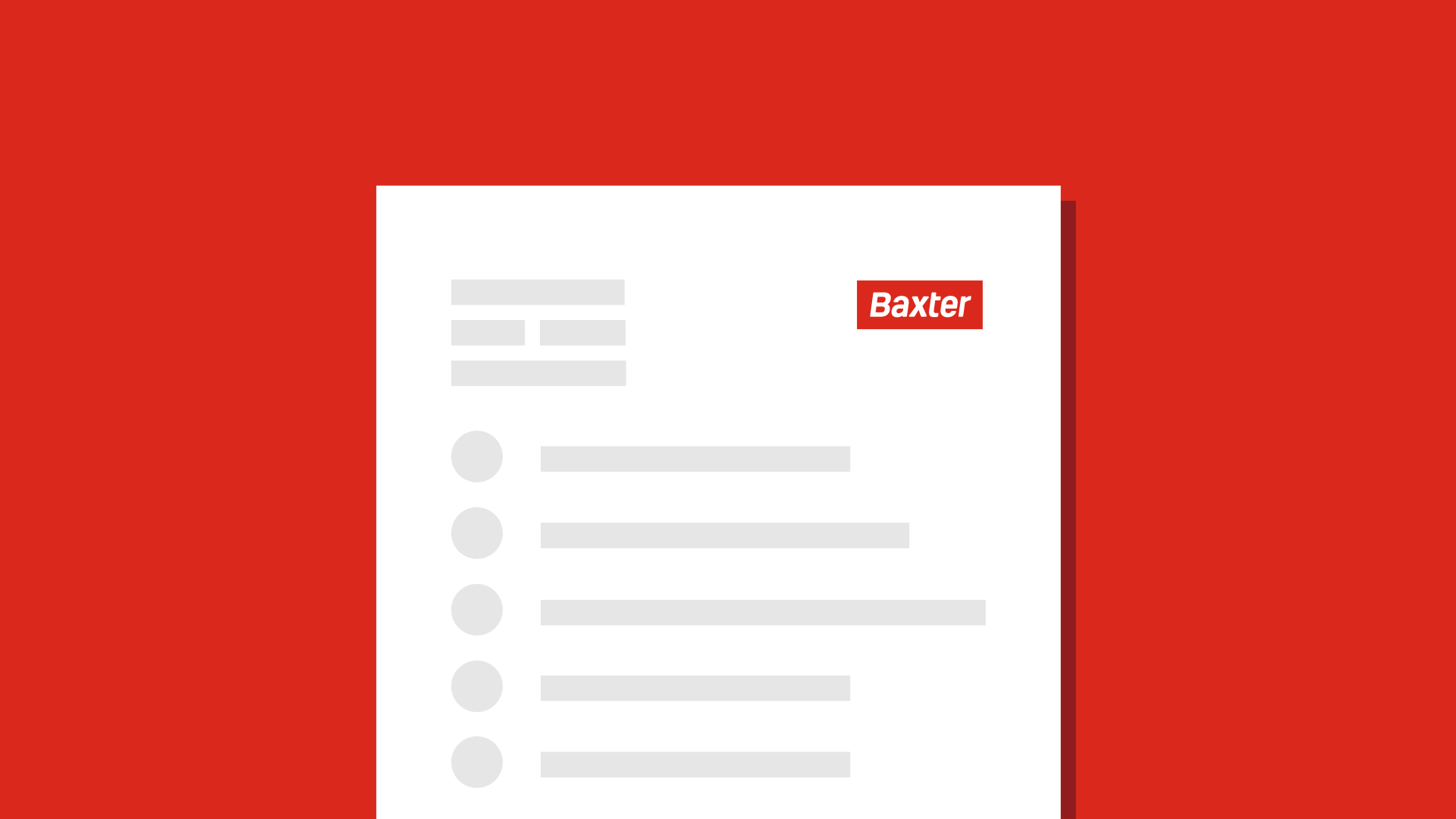 Baxter Auto Animations: Checklist Illustration