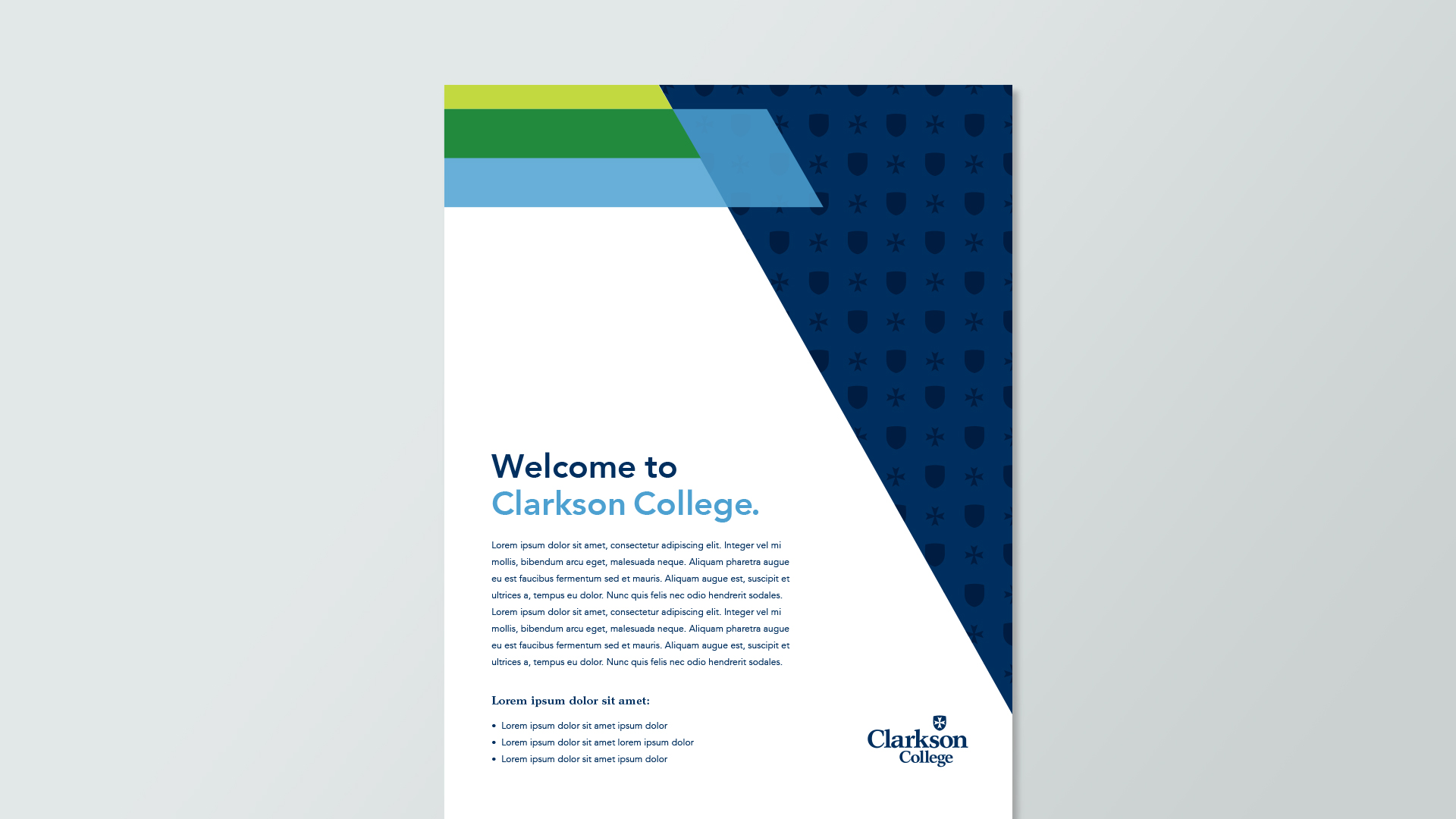 Clarkson College Design System: Collateral Design