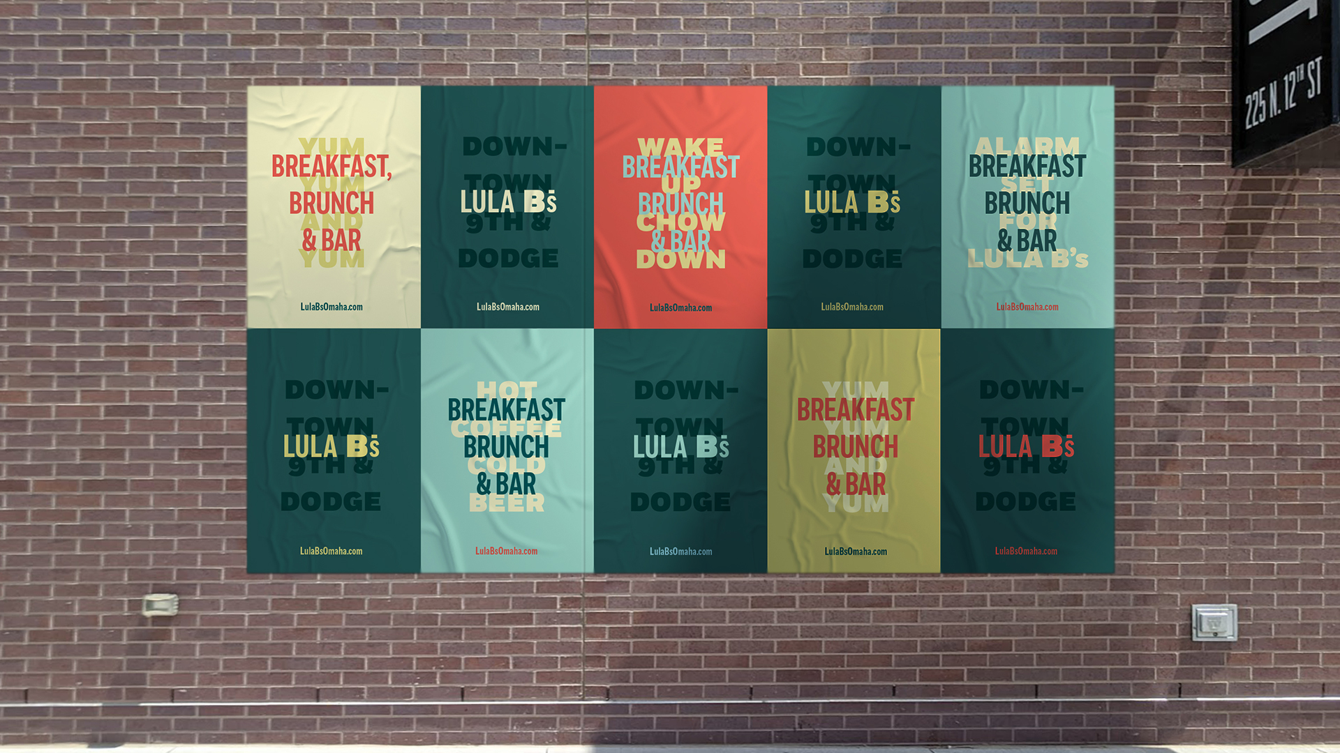 Lula B's Branding Omaha: Posters On Wall