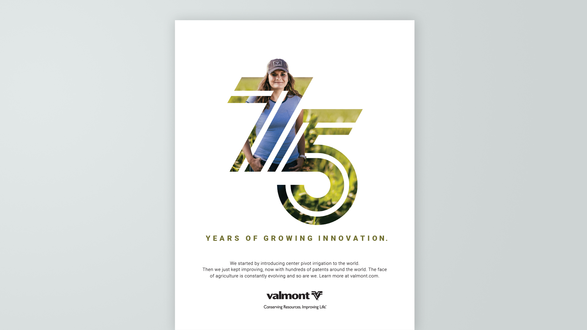 Valmont Anniversary Campaign Omaha: Ad Layout
