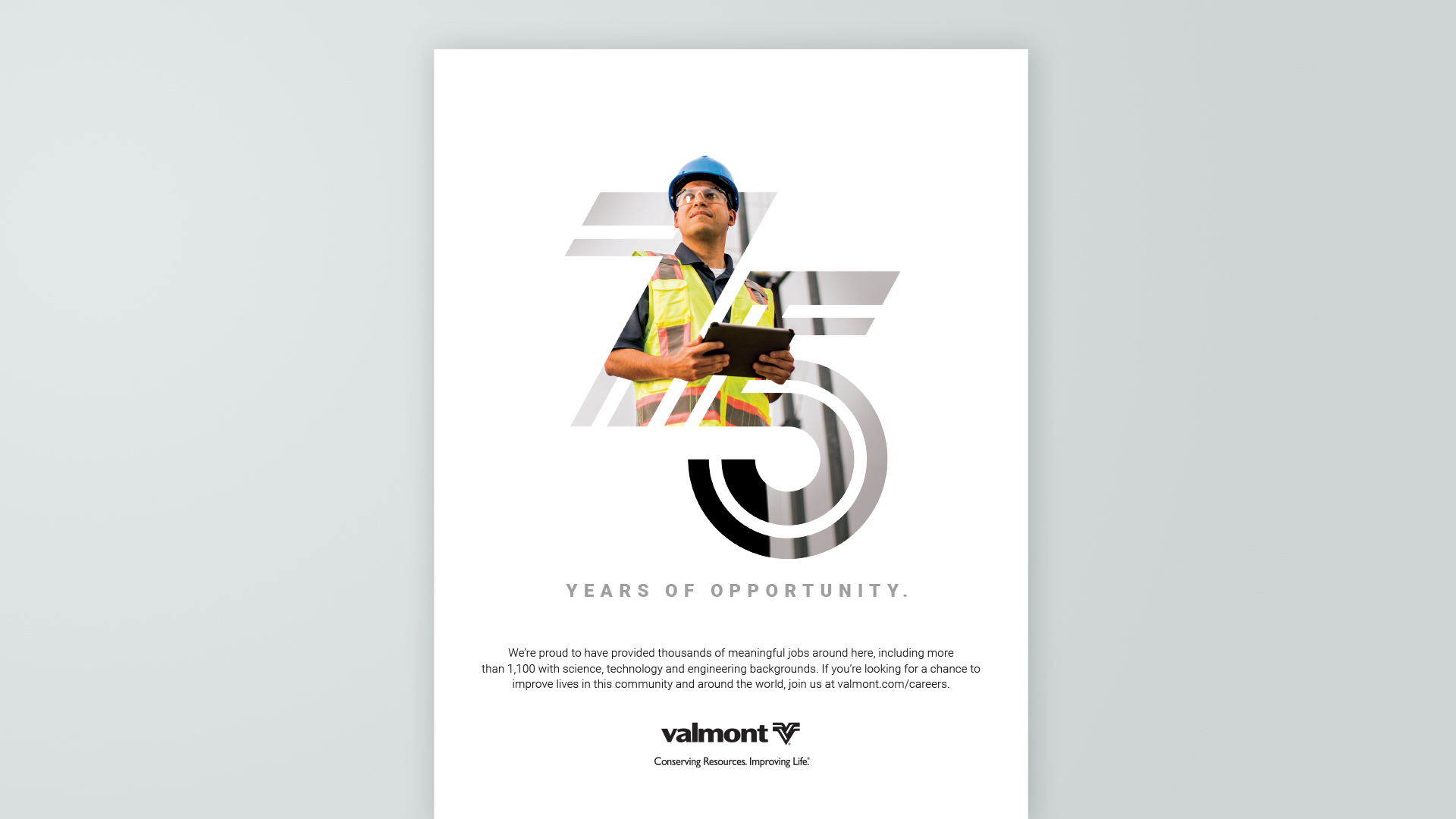Valmont Anniversary Campaign Omaha: Ad Design