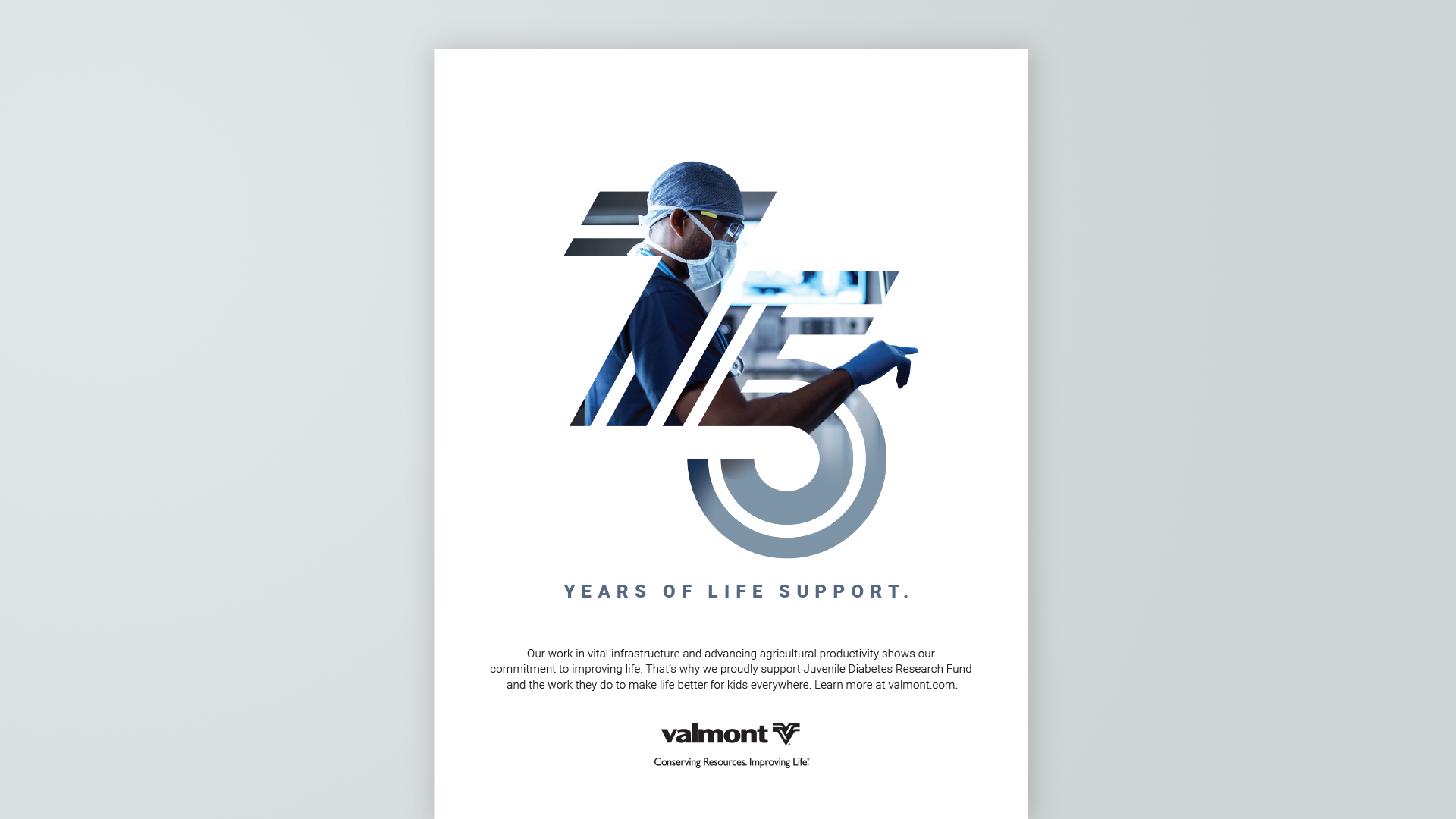 Valmont Anniversary Campaign Omaha: Ad Layout