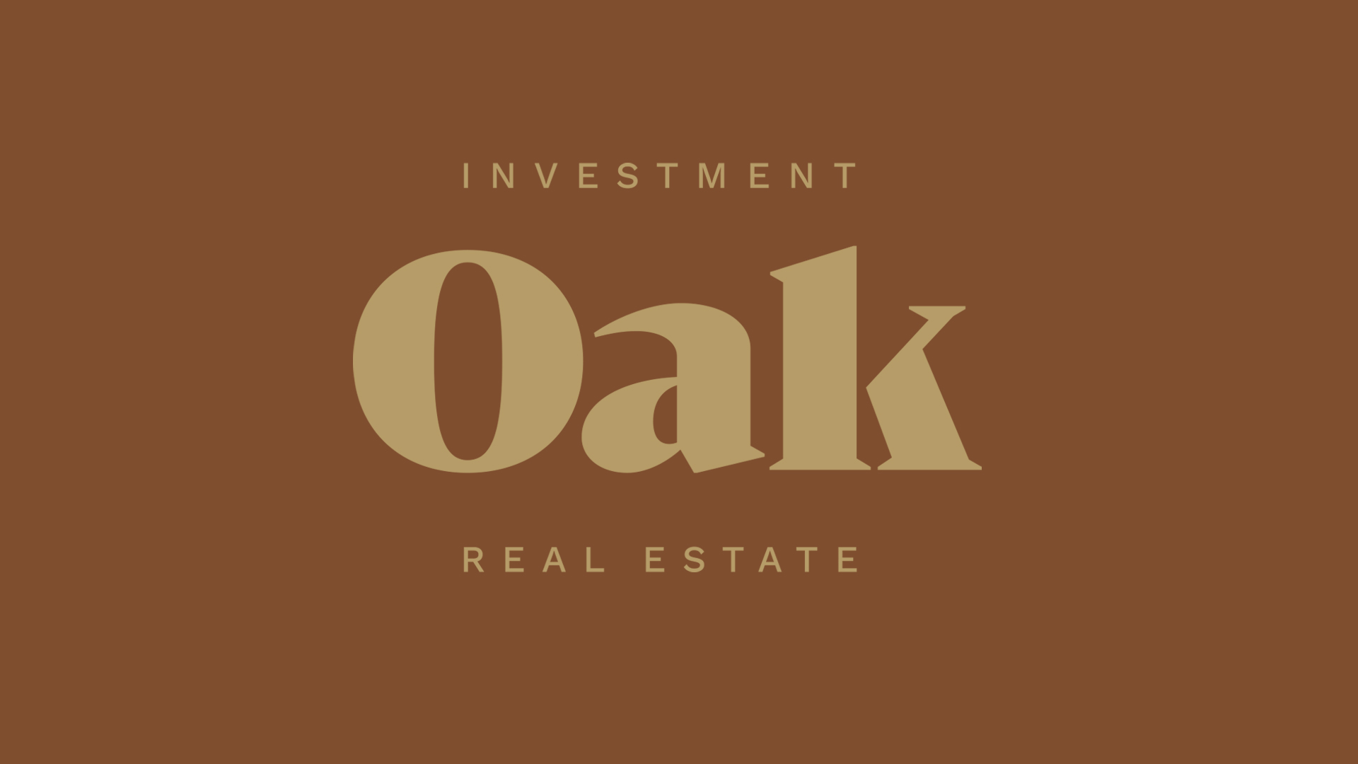 Oak Investment Real Estate Branding: Oak Vertical Logo