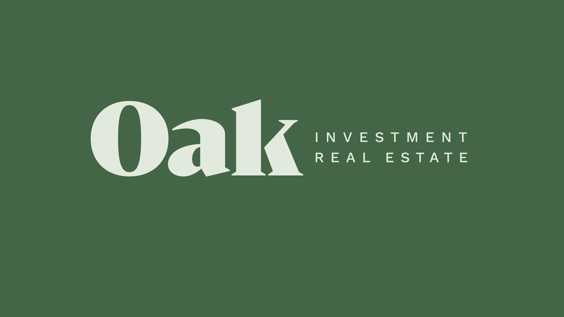 Oak Investment Real Estate Branding - Logo Design