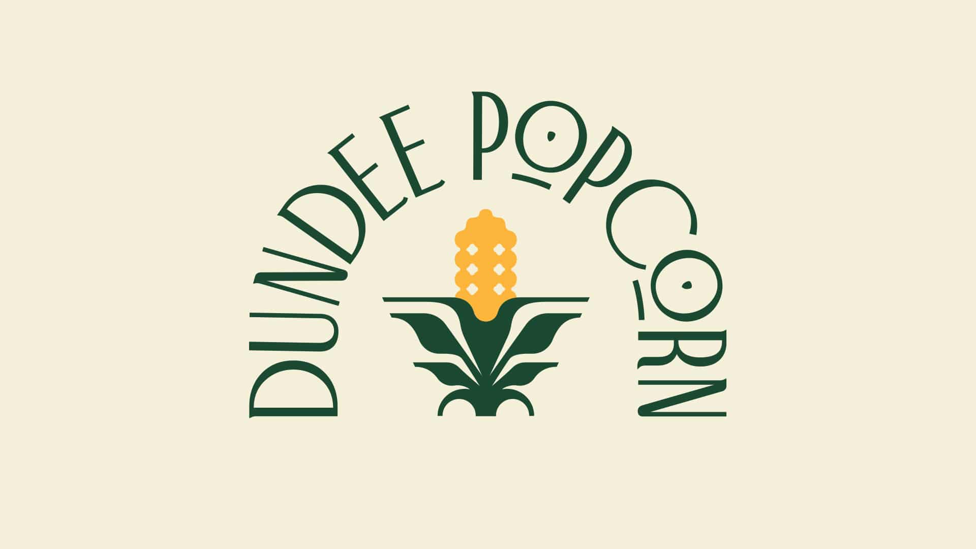 Dundee Popcorn Branding: Primary Logo Design