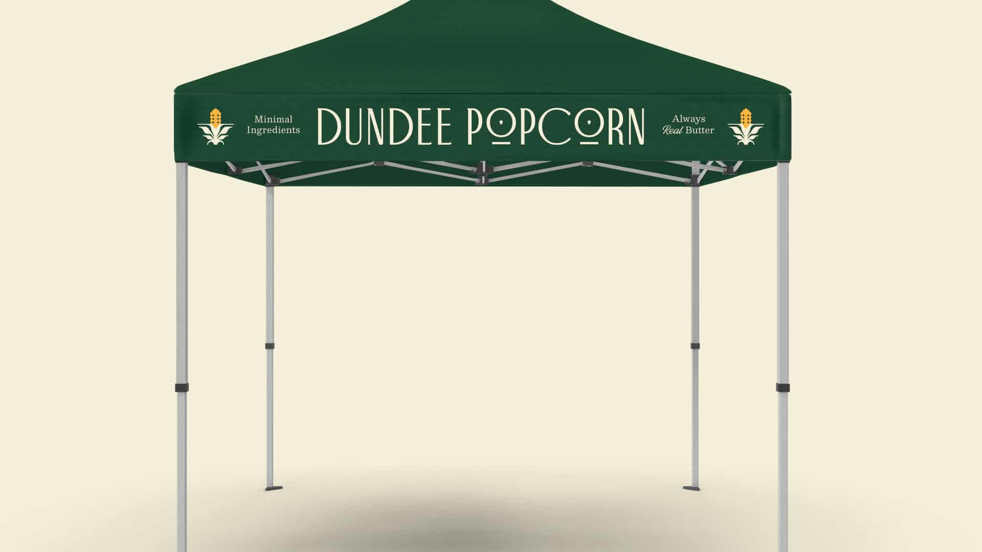 Dundee Popcorn Branding Tent Design